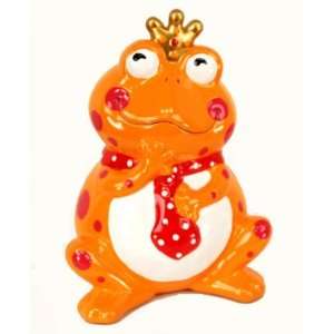  Royal Frog Piggy Bank in Orange Toys & Games