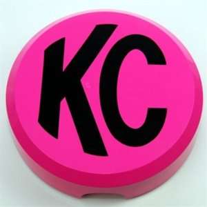  KC HiLites #5124 Light Cover   6 Round Pink w/ Black KC 