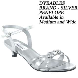 Womens Bridal Prom Silver High Heel Stiletto Sandal Shoe Medium & Wide 