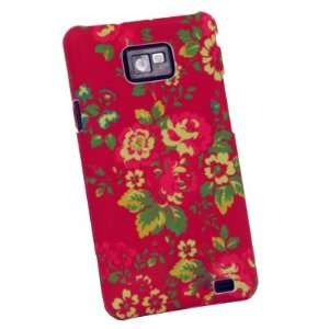  Red Flower Hard Skin Cover Case For Samsung Galaxy S2 S II 