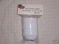 Candy Making Supplies # 5 White Cup Liners Pkg. 200  