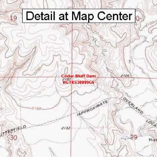   Map   Cedar Bluff Dam, Kansas (Folded/Waterproof)