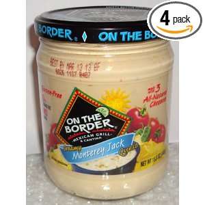 On the Border Creamy Monterrey Jack Queso Dip 15.5 Oz (Pack of 4)