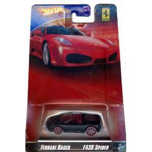 Hot Wheels Ferrari Racer F430 Spider 164 Scale (Black)  Toys & Games 