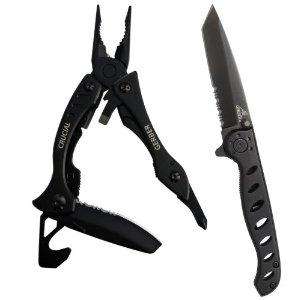   31 001015 Crucial With Strap Cutter and EVO Mid Knife Combo NEW  