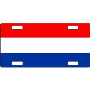 Netherlands Flag Vanity License Plate