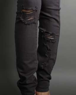 SEXY Destroyed Distressed Ripped Skinny Jeans 3CLRS,NEW  
