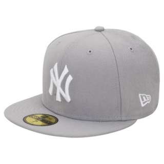 NEW ERA ORIGINAL MLB Basic NY Yankees Pitching Cap Grey/White grau 