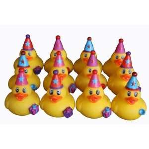  12 Birthday Rubber Ducks Toys & Games