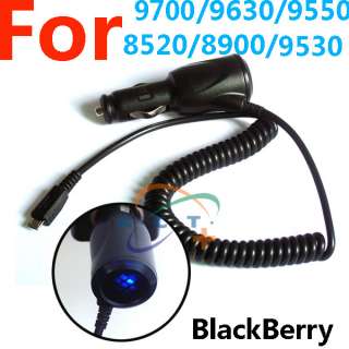 Blackberry Car Charger for Curve 8520 8900 Bold 9700 Mu  