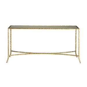 Currey and Company 4003 Gilt Twist   60 Console Table, Gilt Bronze 