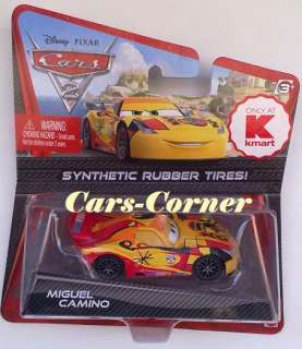 Disney Pixar Cars 2 Miguel Camino #23 der rassige Spanier & Bulldozer 