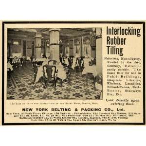   Rubber Tiling Hotel Essex Belting   Original Print Ad