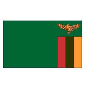  Zambia Flag 5ft x 8ft Nylon Patio, Lawn & Garden
