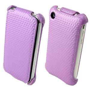 iPhone 3G 3GS Armor Case by Opt   Purple 3D Carbon Cell 