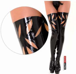 Anita Berg Rubber Latex stockings halterlose Struempfe m.zipper S  XL 