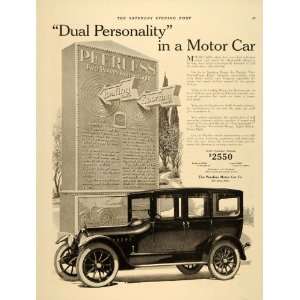 1918 Ad Peerless Antique Enclosed Models Pricing Ohio   Original Print 