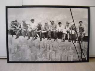 Bild Lunchtime Bauarbeiter auf einem Balken über New York in 