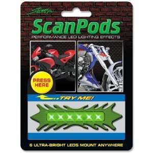   FX 1041711 ElectroPods Green Motorcycle Tribal Scan Pod Automotive