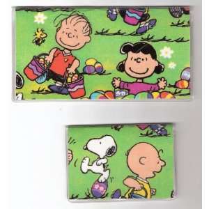   Checkbook Cover Debit Set Peanuts Snoopy Easter Egg 