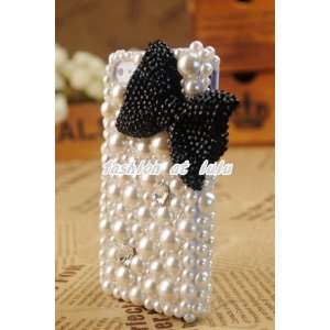  Bling Crystal Pearl iphone 4G 4S Clear Case/Cover/Skin 