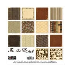 New   For The Record Double Sided Cardstock Collection Pack 12X12 by 