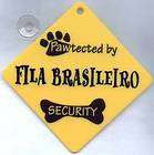 DOG SIGN PAWTECTED BY FILA BRASILEIRO SECURITY