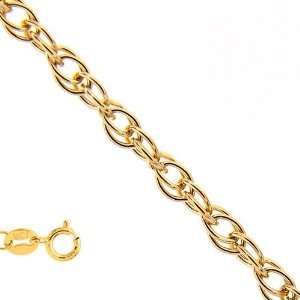  14k Solid Yellow Gold 0.6mm Milano Rope Chain Necklace 16 