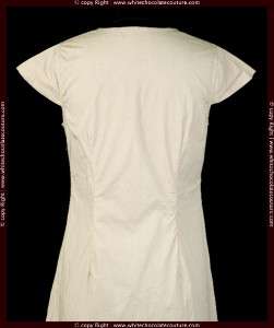   290 WHITE CHOCOLATE Cotton Embroidered Shift Dress M Medium 6  