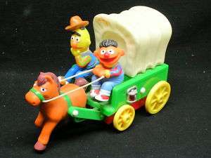Bert & Ernie Sesame Street Covered Wagon moving toy  