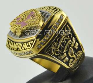 2000 Baltimore Ravens Super Bowl Championship Ring *18k Gold Plated 