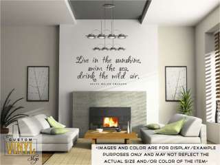   the sea, drink the wild air   Vinyl Wall Decal Sticker Decor Graphic