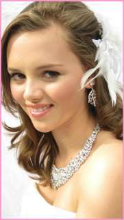 Stunning Bridal Necklace Earring Set Vintage Romantic Style  