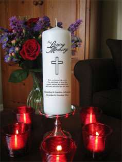 Personalized Custom In Loving Memory Candles from Goody Candles Photo 