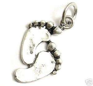 sterling silver FOOTPRINTS charm ACH5490  