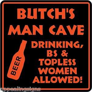 Personalized Custom Name MAN CAVE Bar Beer Den Garage Funny Sign #1 