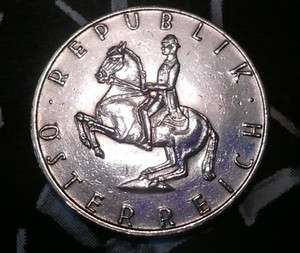 Austrian 1969 Republik Osterreich 5 Schilling Coin  