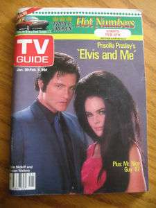 Jan 1988 TV GUIDE Magazine Elvis and Me  