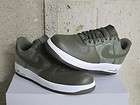 Nike Air Force 1 One Low Khaki Army Green Leather White Sz 11.5 new 