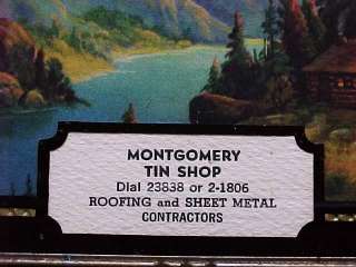     Thermometer  Montgomery Tin Shop   Mountain Scene   Horse  