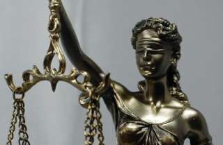   Scales of Justice Lawyer Statue Law Office Gift Judge Attorney  