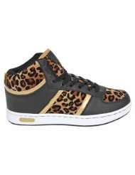 F1560Leo Damen High Top Sneakers Schuhe mit Leopardenmuster