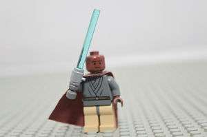 Rare Lego Star Wars Mace Windu w/ Light up Lightsaber  