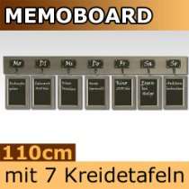 Billig Kreidetafel DE   Memoboard / Wochenplaner mit 7 Kreidetafeln 