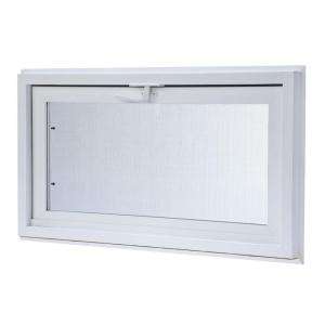 TAFCO WINDOWS Vinyl Hopper Window, 32 in. x 18 in. White with Dual 