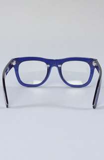 Super Sunglasses The Ciccio Glasses in Transparent Blue with Clear 