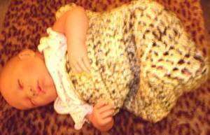 P2  Crochet Baby Cocoon pattern   w/hood or not For Photography Prop 