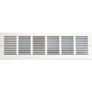    GRILLE24 in. x 8 in. White Return Air Vent Grille with Fixed Blades