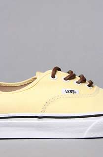 Vans Footwear The Authentic CA Sneaker in Pale Banana  Karmaloop 