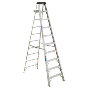 Werner 10 ft. Aluminum Step Ladder 300 lb. Load Capacity (Type IA Duty 